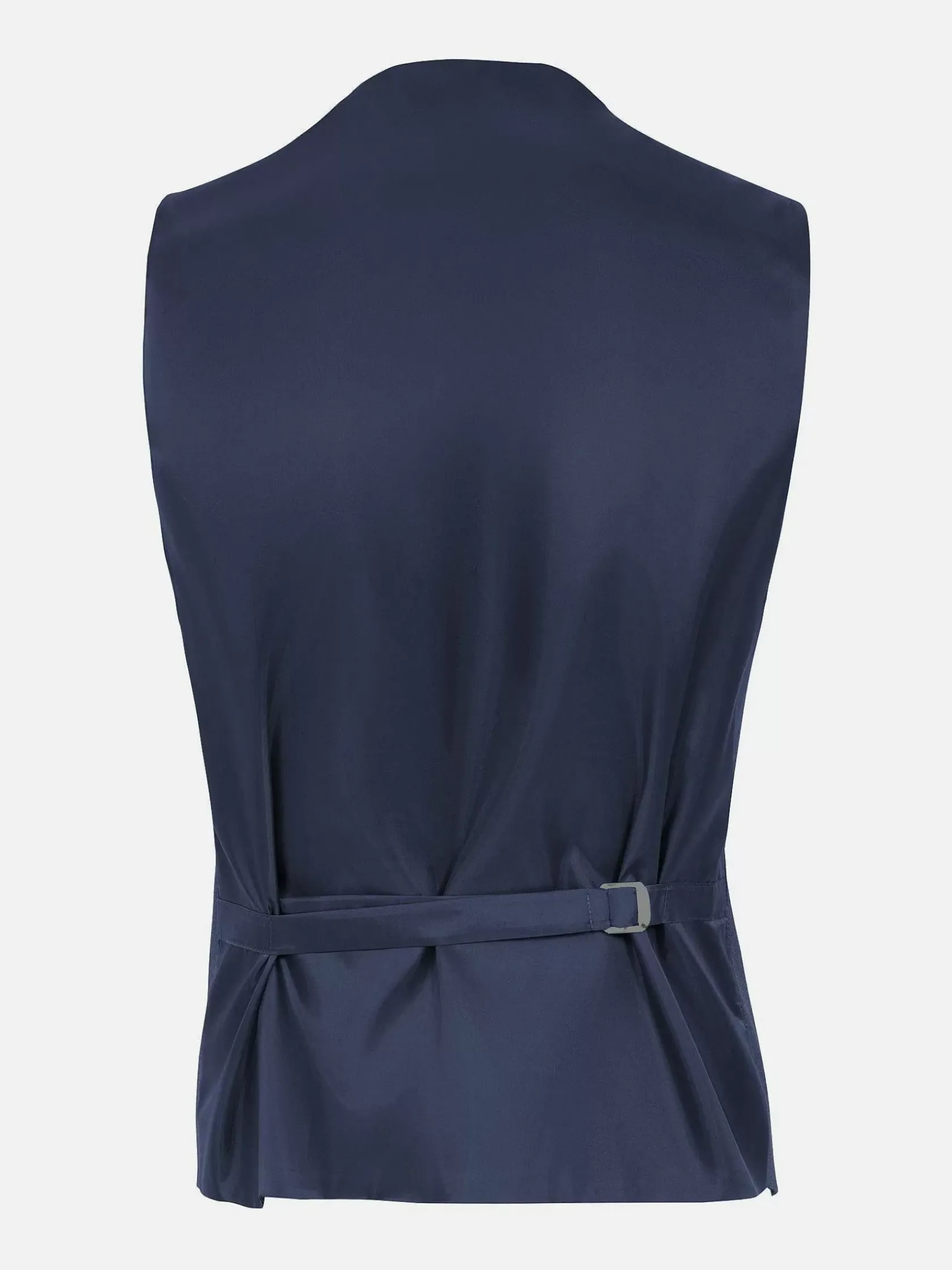 Wam Denim Gilets|Slim Fit Textured Navy Gilet
