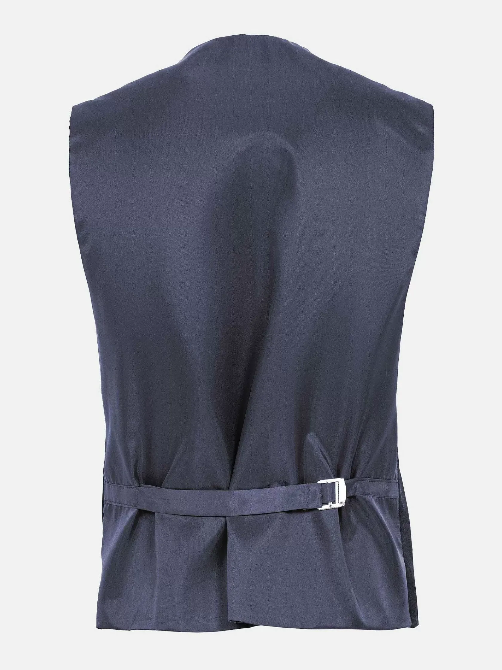 Wam Denim Gilets|Slim Fit Textured Navy Gilet