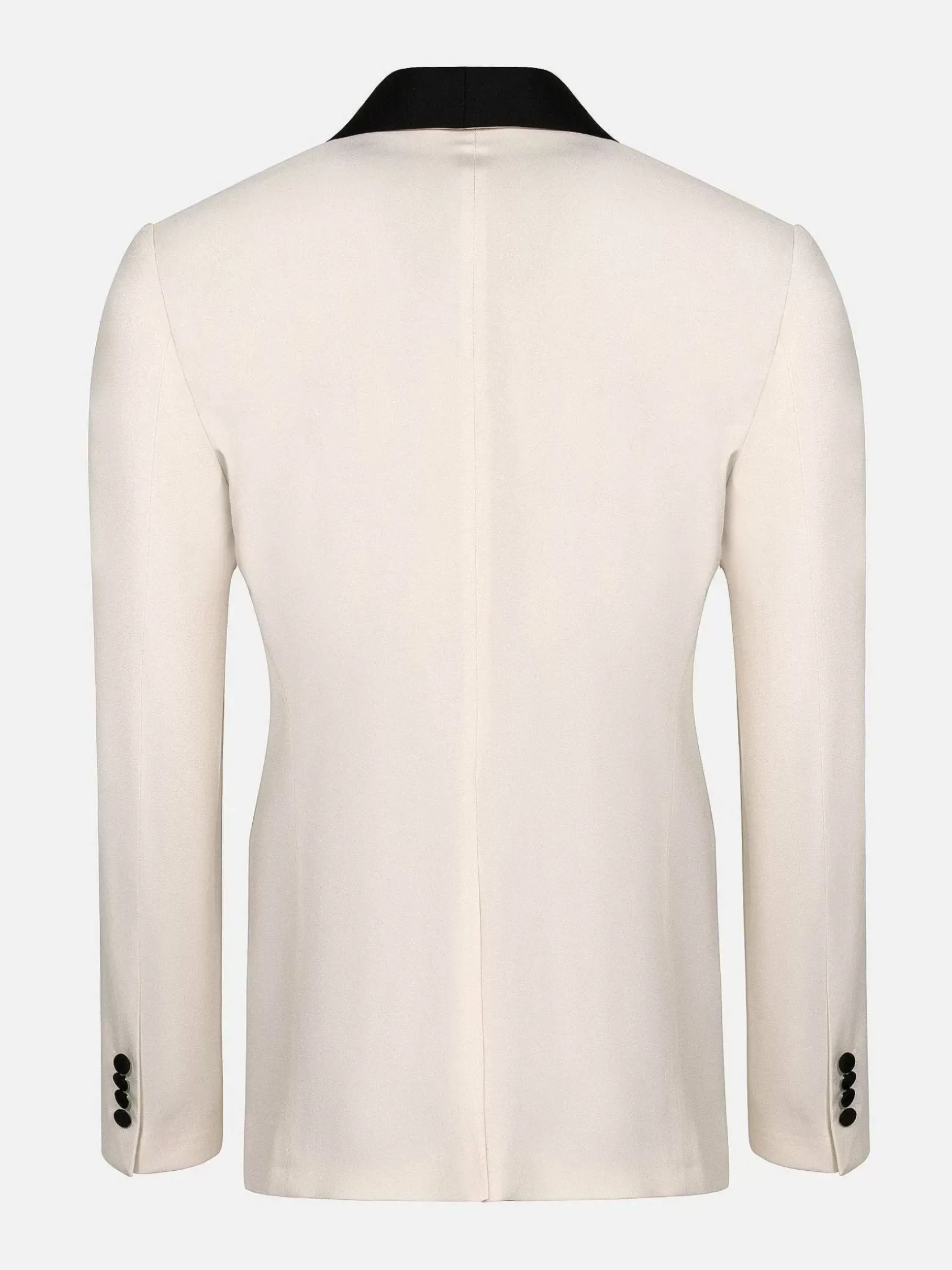 Wam Denim Colberts|Slim Fit White Tuxedo Colbert