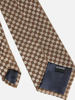 Wam Denim Stropdassen|Stropdas 10004 Square Light Brown