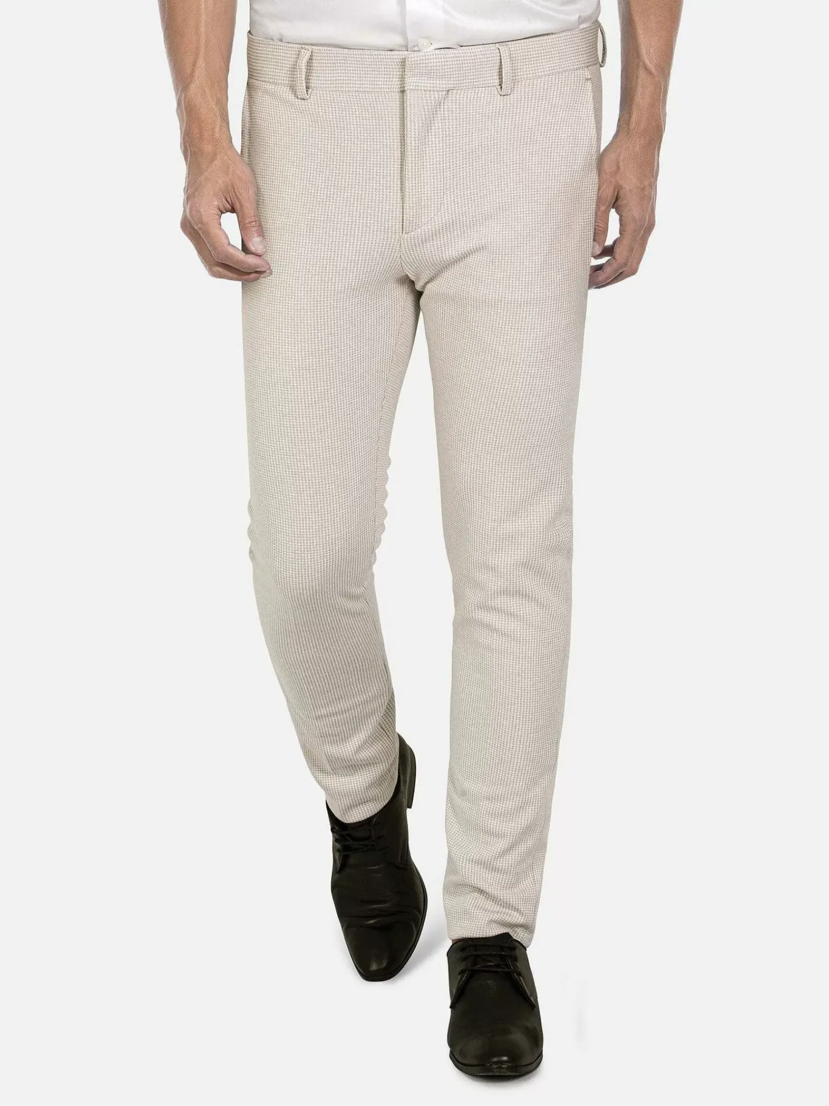 Wam Denim Pantalons|Sur Mer Slim Fit Beige Pantalon