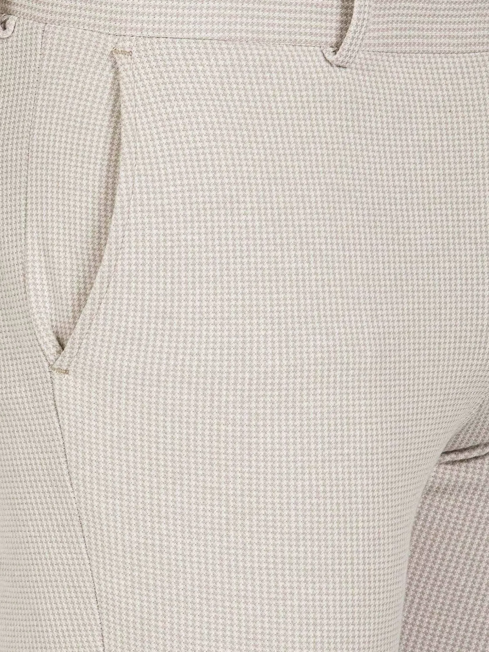 Wam Denim Pantalons|Sur Mer Slim Fit Beige Pantalon