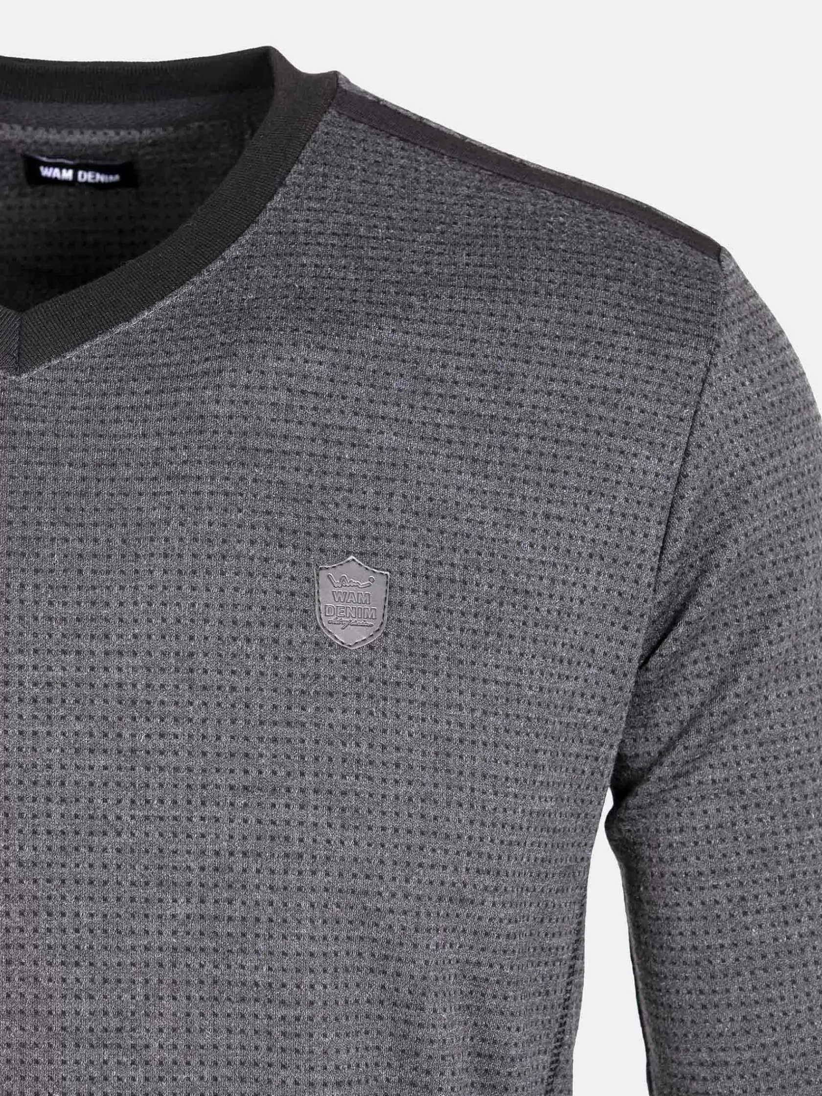 Wam Denim Sweaters|Sweater 76313 Aluva Anthracite