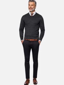 Wam Denim Sweaters|Sweater 76367 Anthracite