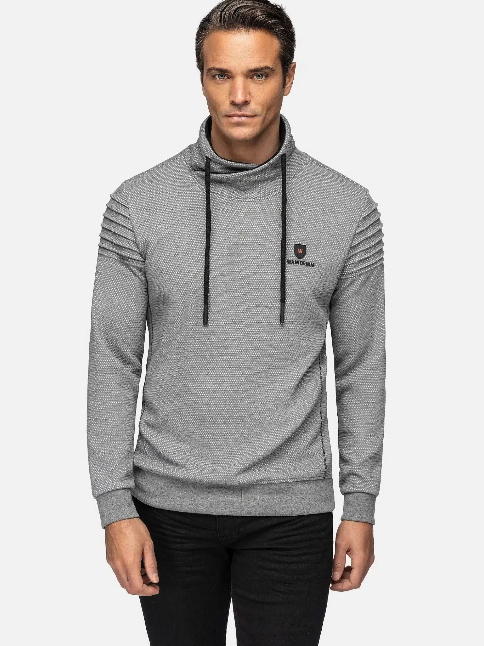 Wam Denim Sweaters|Sweater 76354 Casas Grey