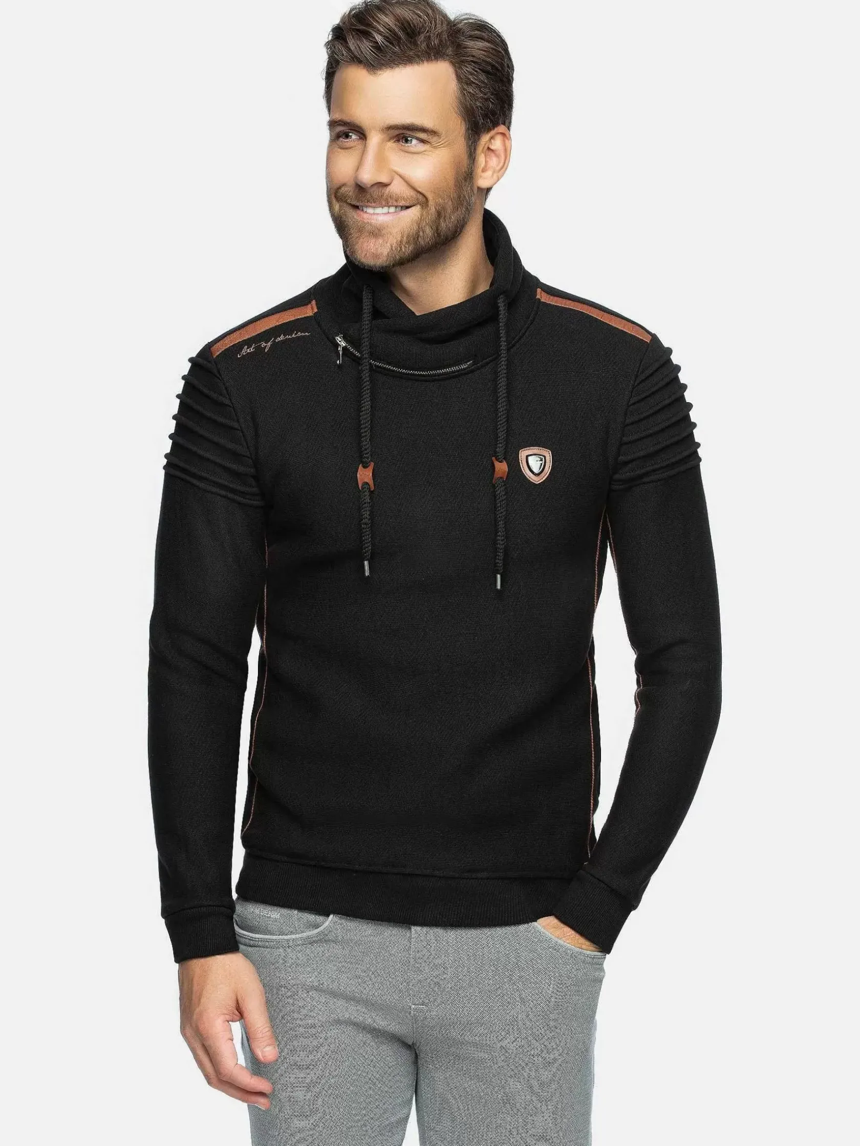 Wam Denim Sweaters|Sweater 76320 Gravia Black