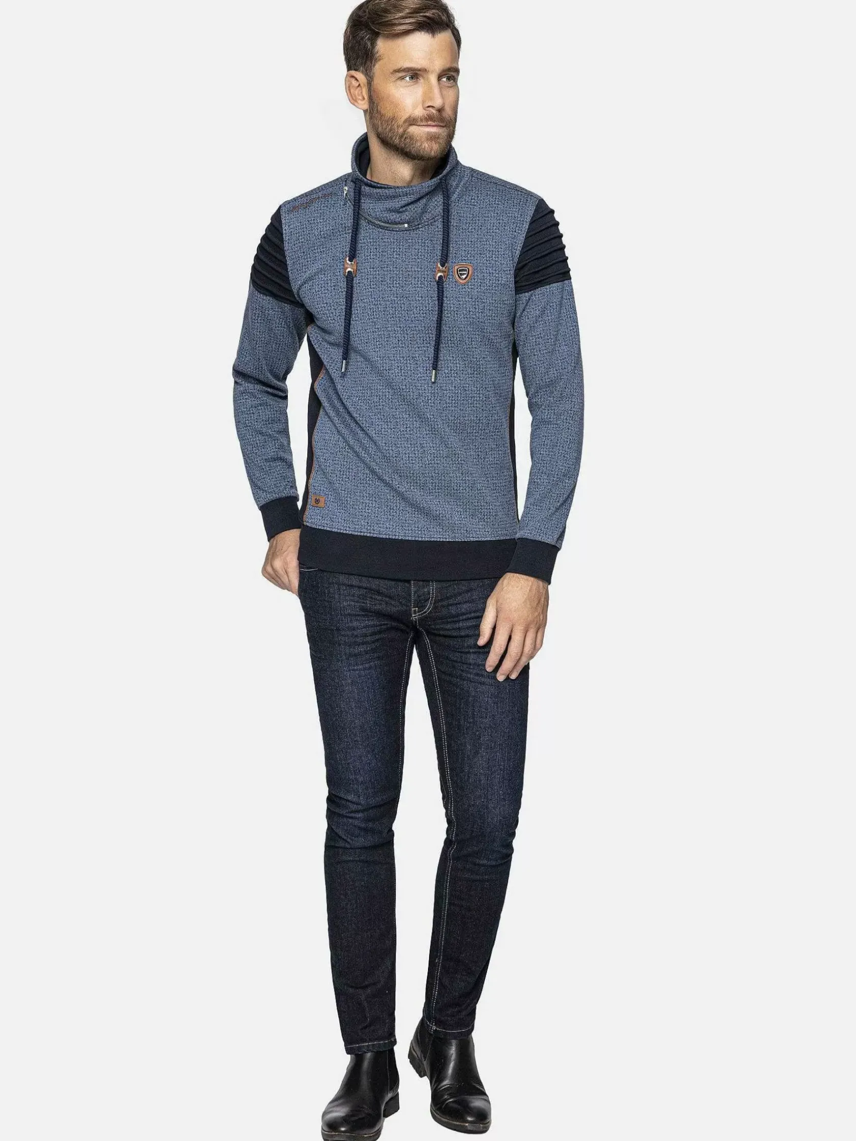 Wam Denim Sweaters|Sweater 76359 Newton Indigo