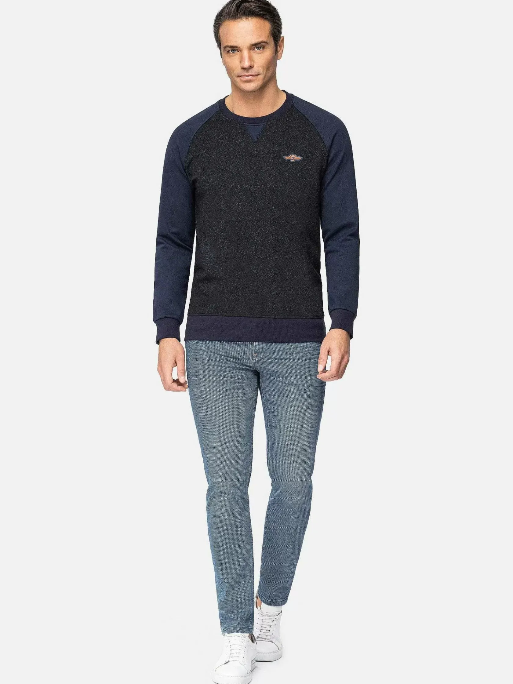 Wam Denim Sweaters|Sweater 76350 Pelada Navy