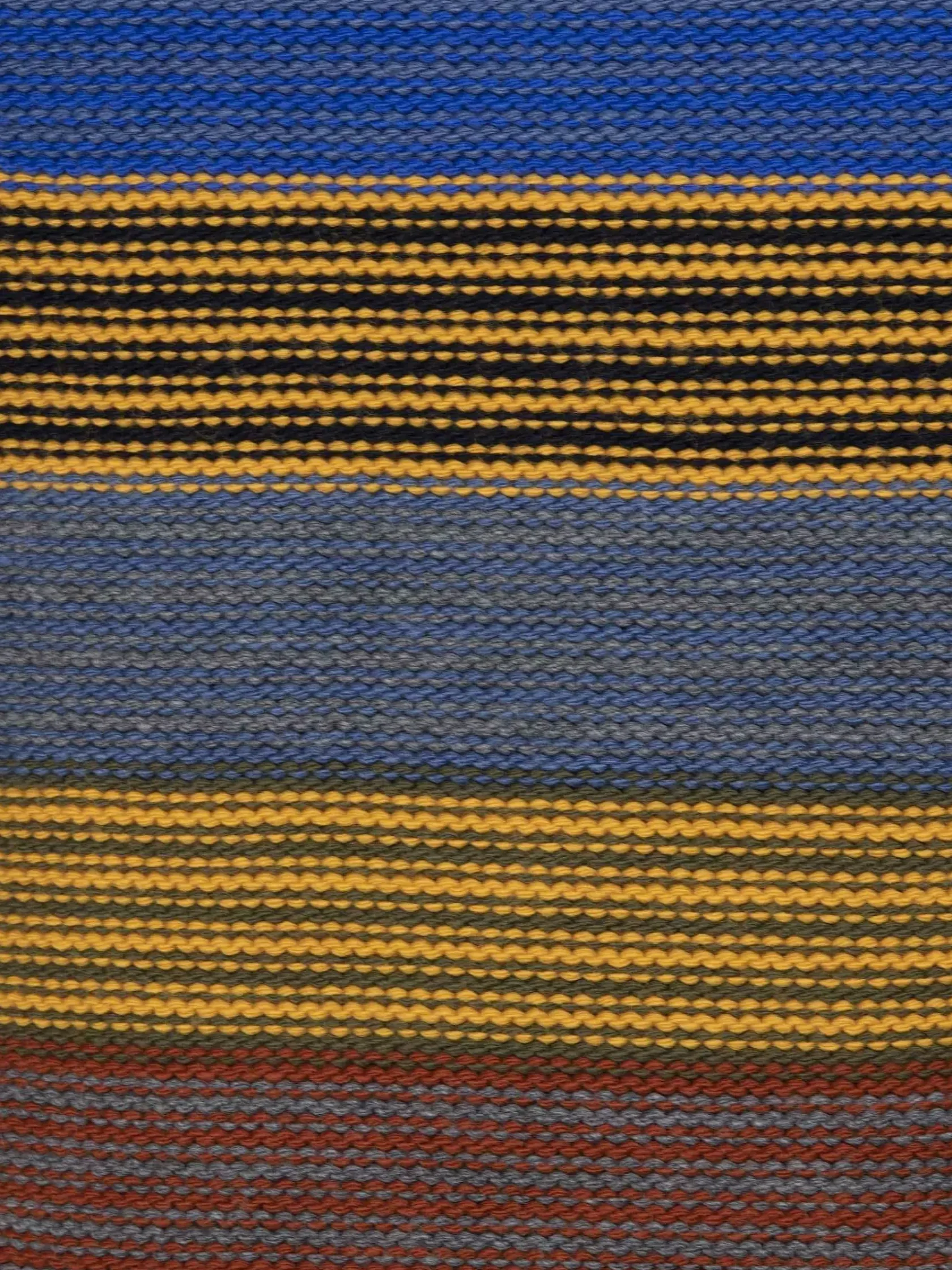 Wam Denim Truien|Sweater 77517 Puebla Royal Blue Yellow