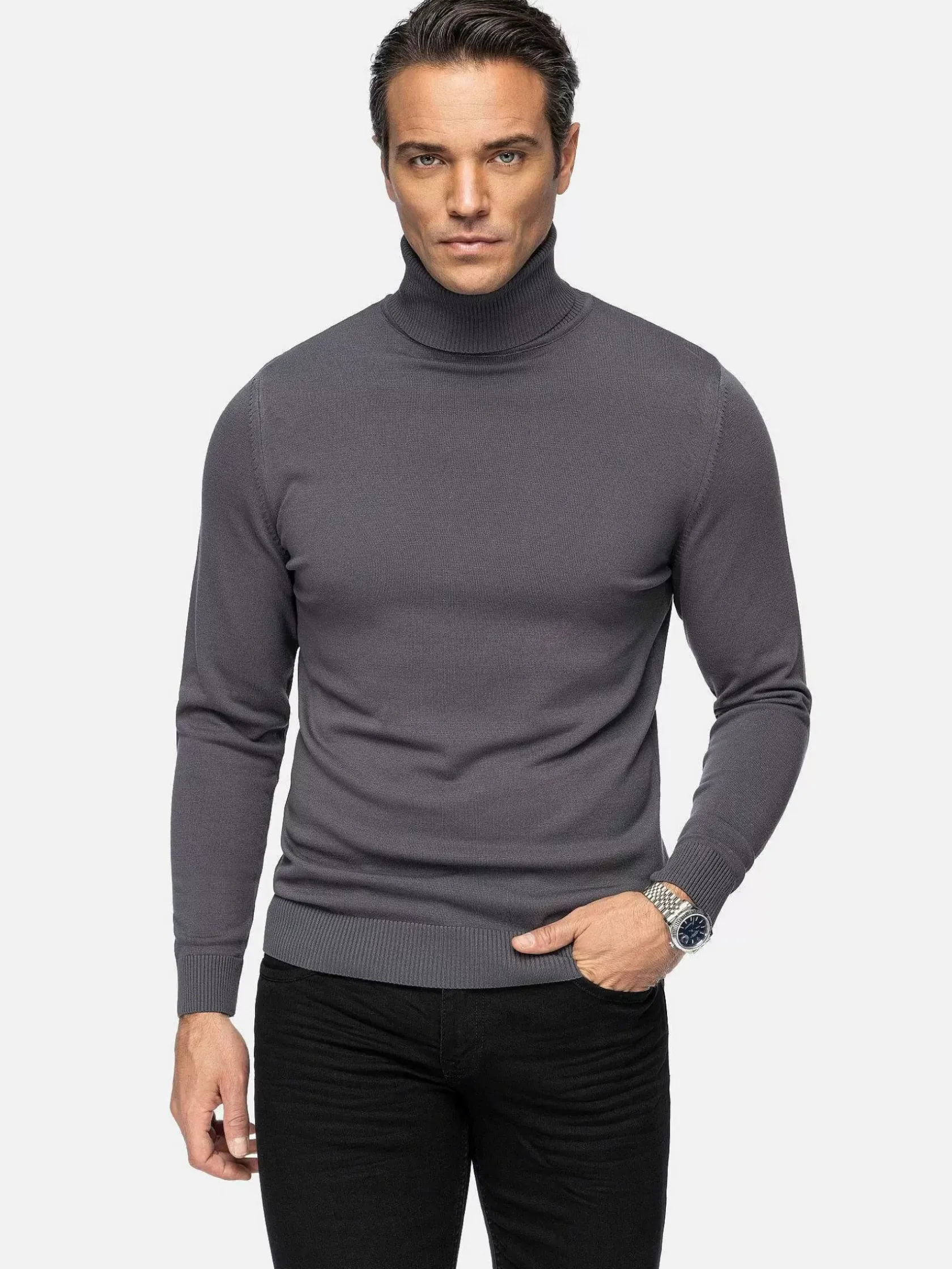 Wam Denim Sweaters|Sweater 76344 Reinel Anthracite