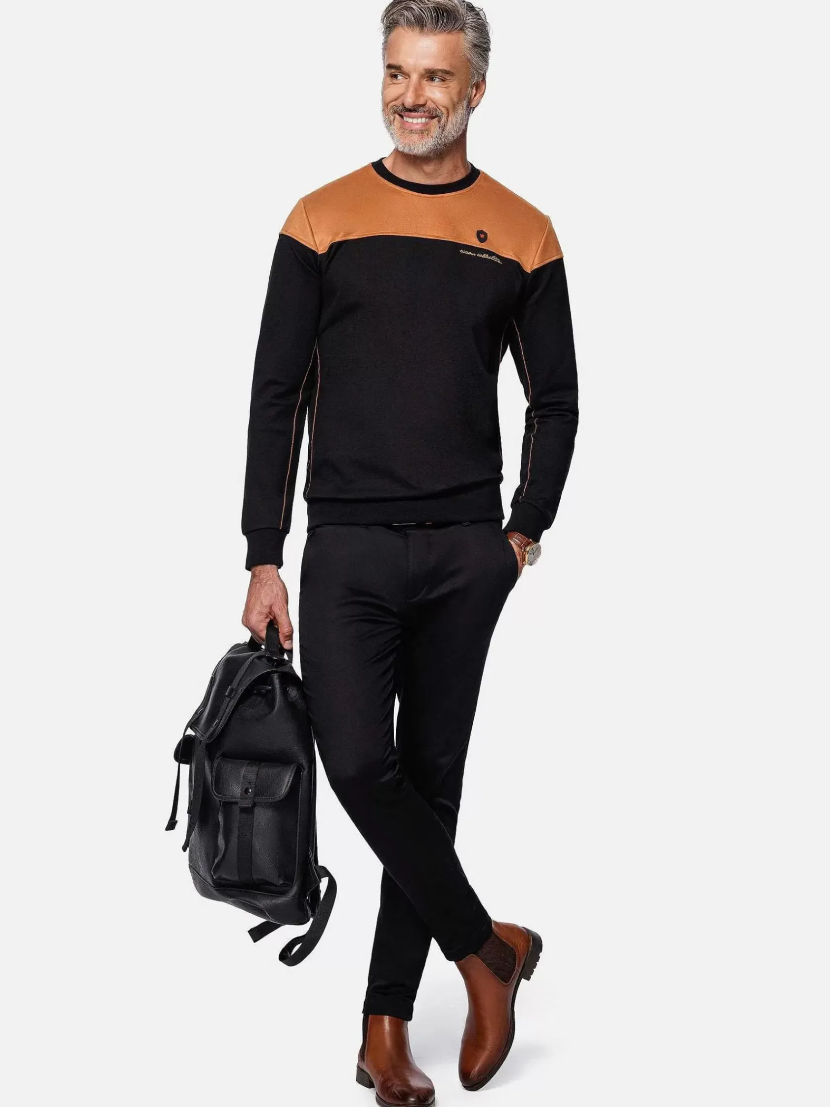 Wam Denim Sweaters|Sweater 76374 Sedona Peru Black