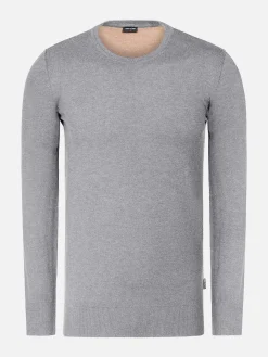 Wam Denim Sweaters|Sweater 76312 Sender Grey