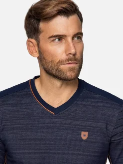 Wam Denim Sweaters|Sweater 76338 Stavanger Navy