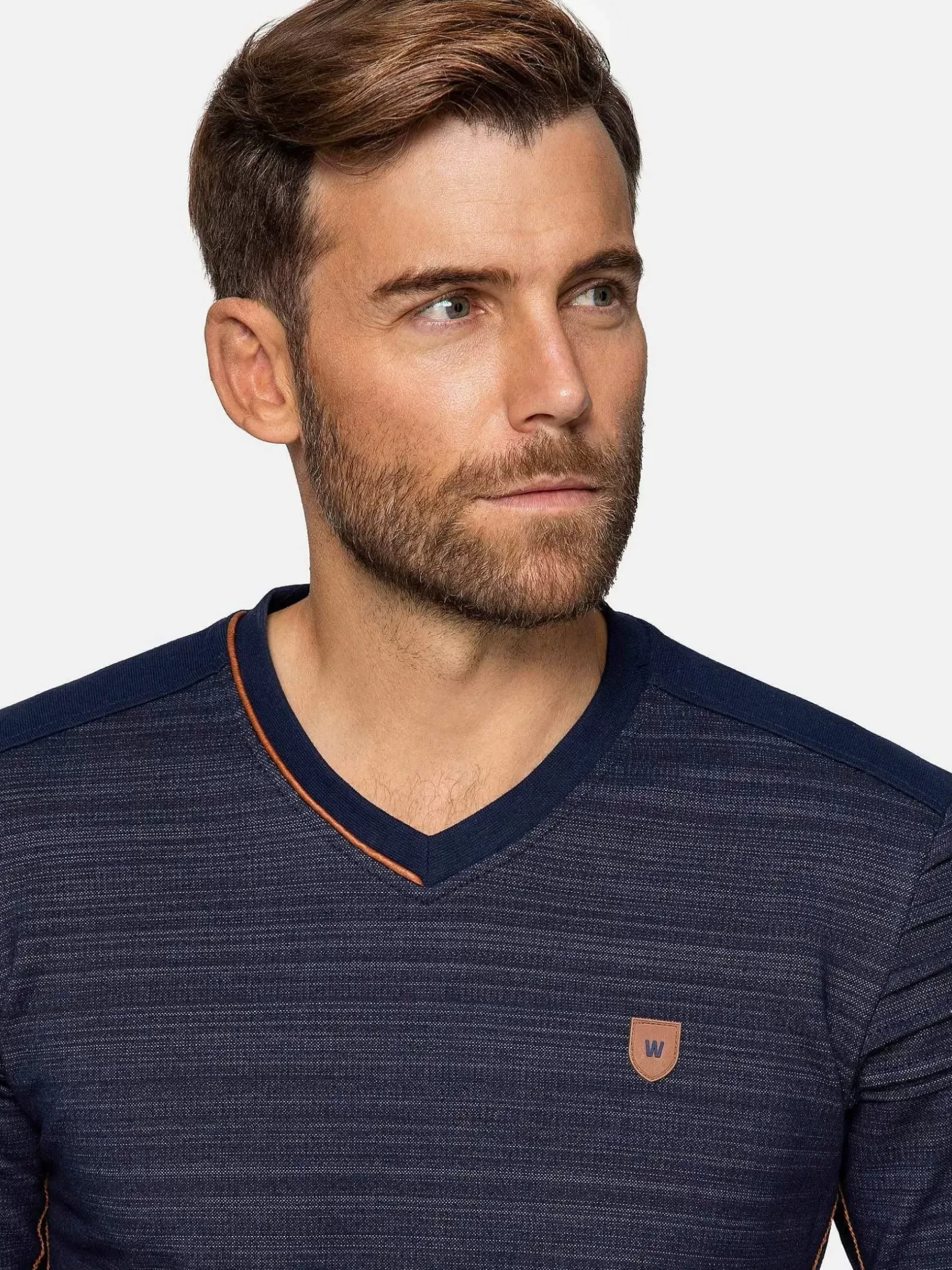 Wam Denim Sweaters|Sweater 76338 Stavanger Navy
