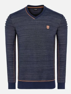 Wam Denim Sweaters|Sweater 76338 Stavanger Navy