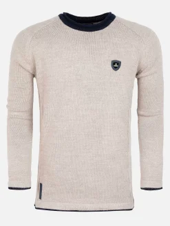 Wam Denim Sweaters|Sweater 77518 Tepic Beige