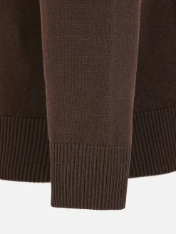 Wam Denim Sweaters|Sweater 76345 Yard Brown