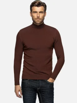 Wam Denim Sweaters|Sweater 76345 Yard Brown
