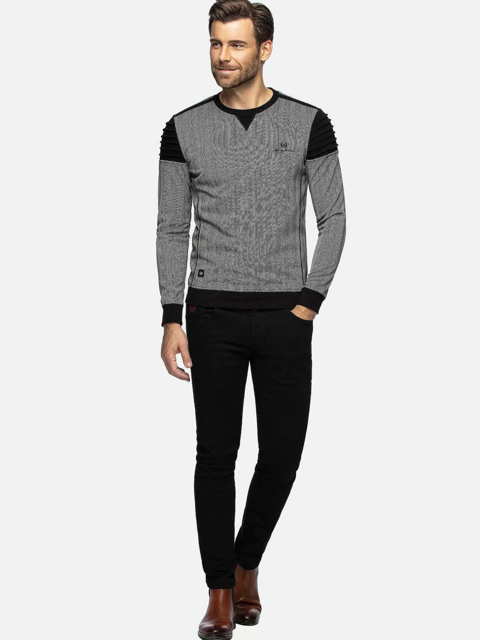 Wam Denim Sweaters|Sweater 76339 Zaire Grey
