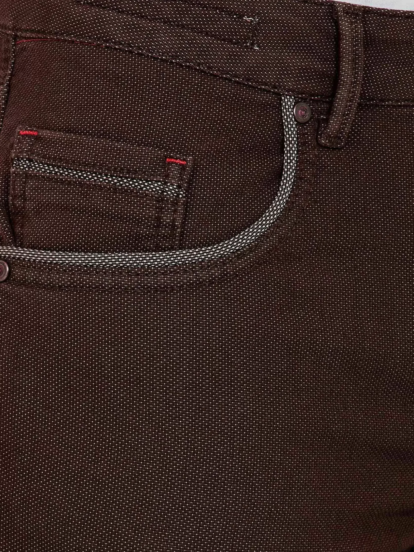 Wam Denim Jeans|Swindon Stretch Slim Fit Brown Jeans
