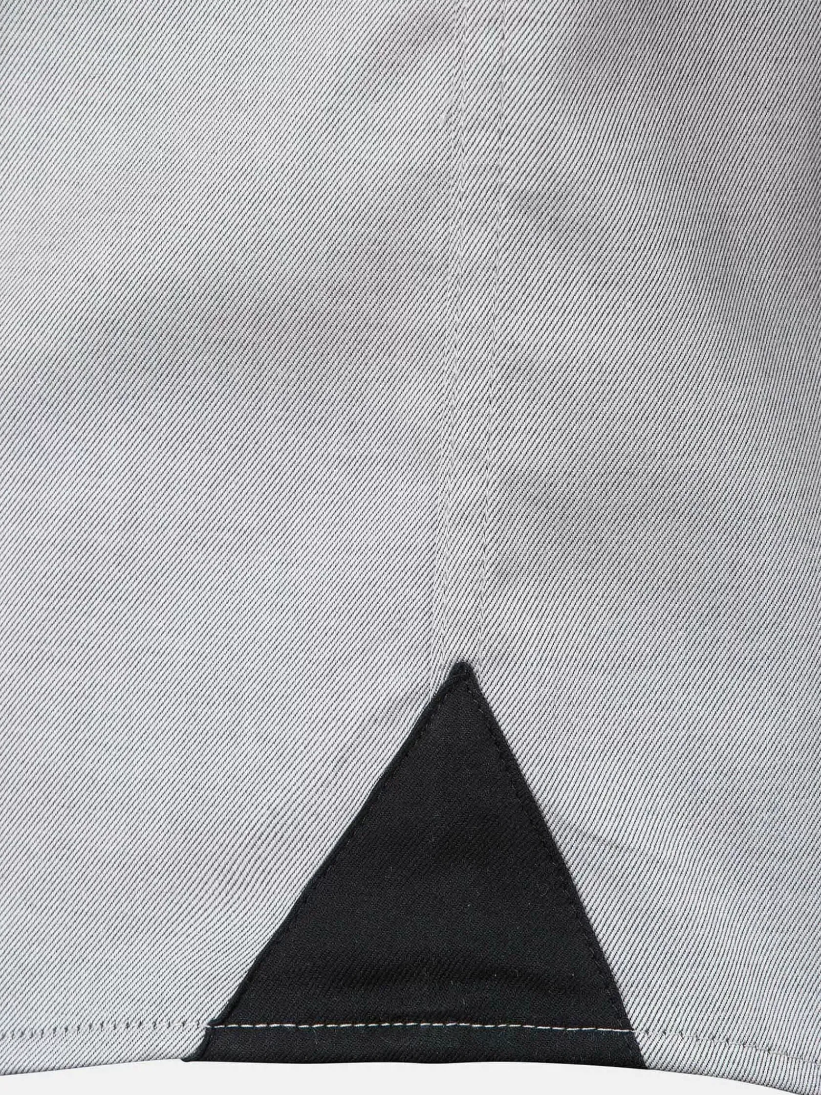 Wam Denim Overhemd Lange Mouwen|Terrassa Solid Grey Overhemd Lange Mouw
