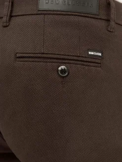 Wam Denim Chino'S|Thor Mini Pattern Check Brown Chino