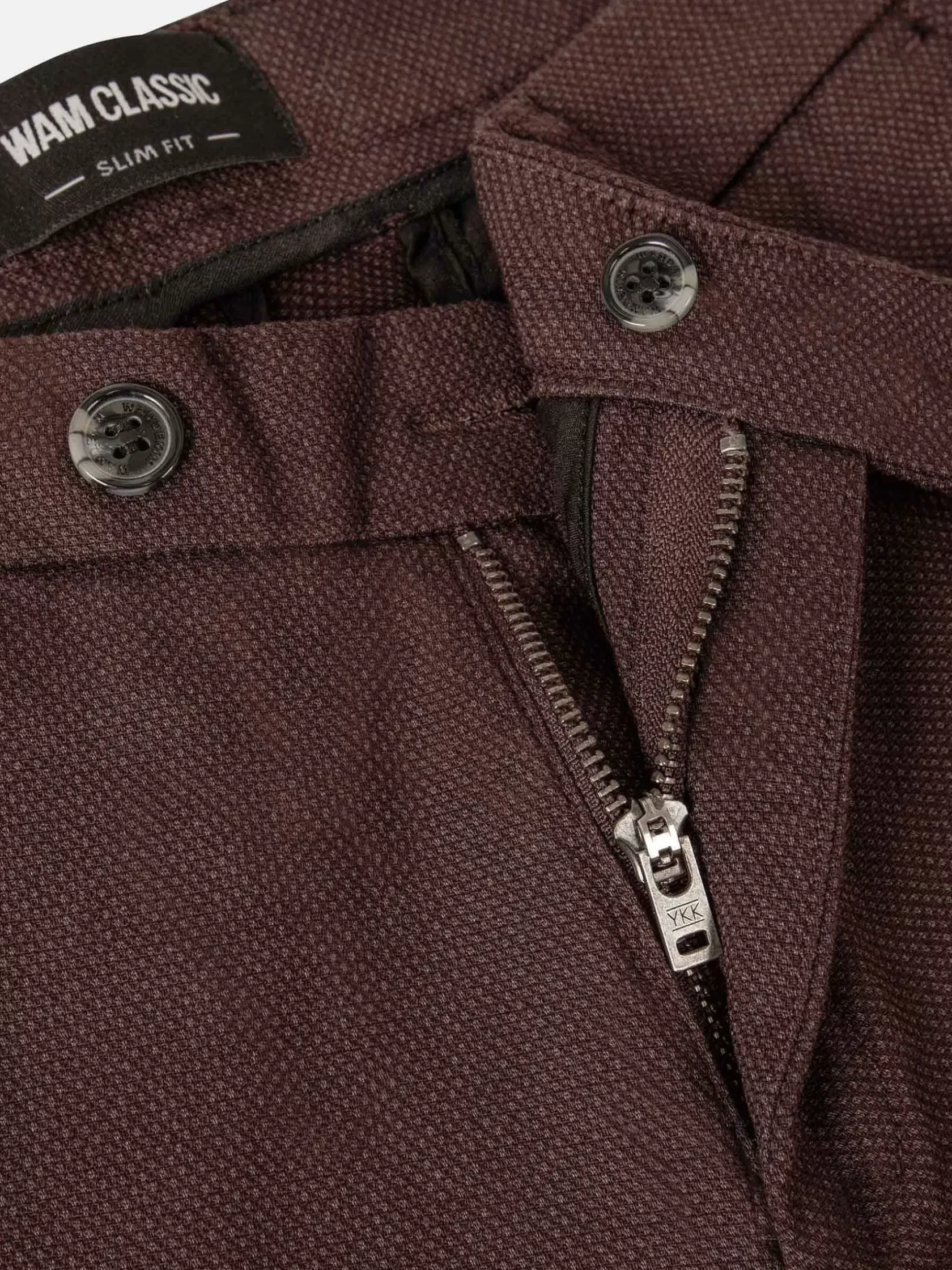 Wam Denim Chino'S|Thor Mini Pattern Check Brown Chino
