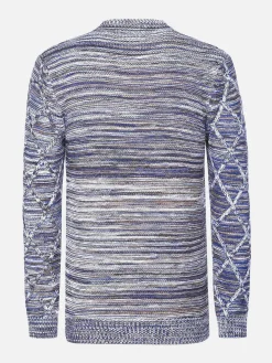 Wam Denim Truien|Truien 77520 Flinn Grey Royal Blue