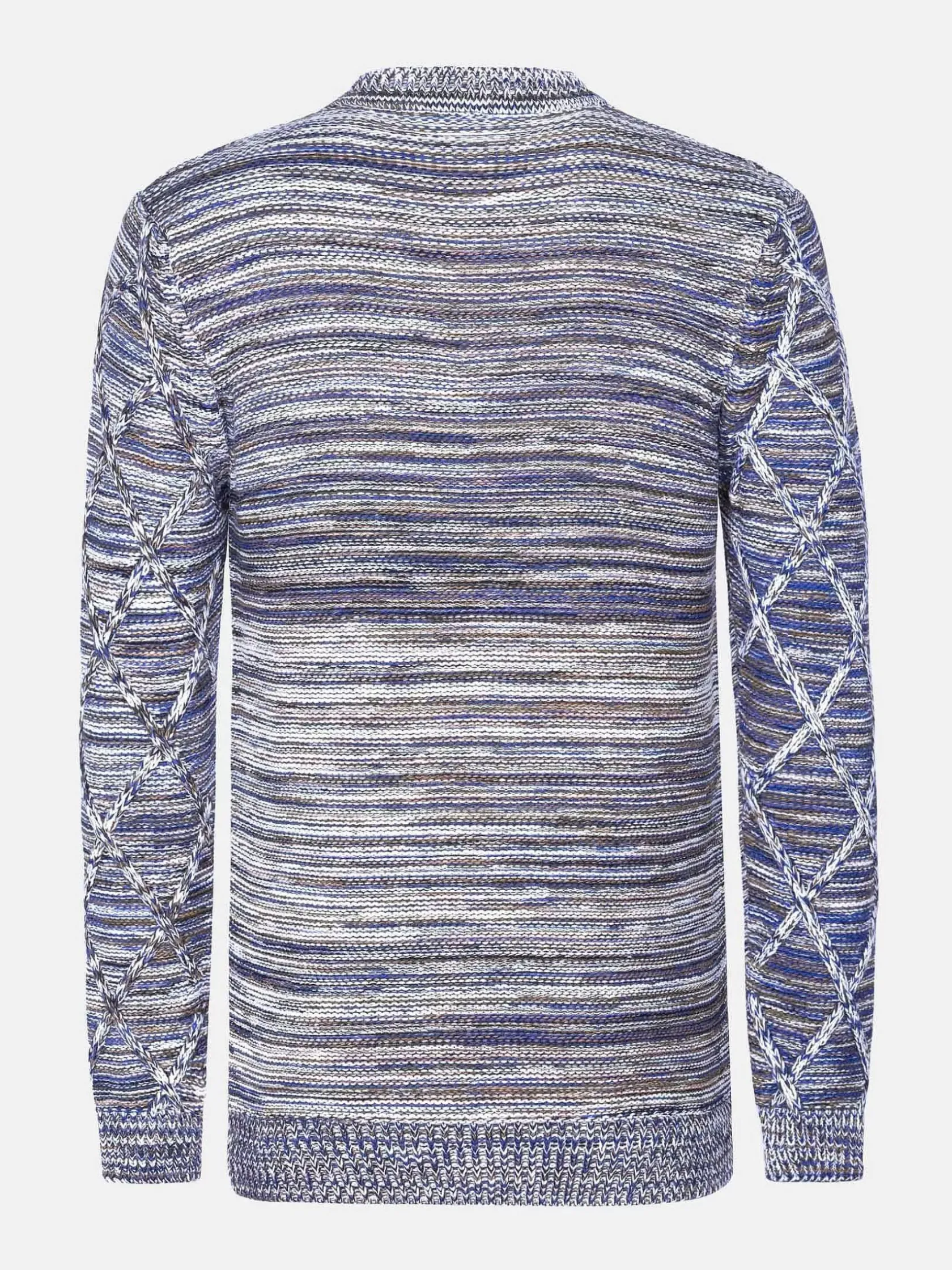 Wam Denim Truien|Truien 77520 Flinn Grey Royal Blue