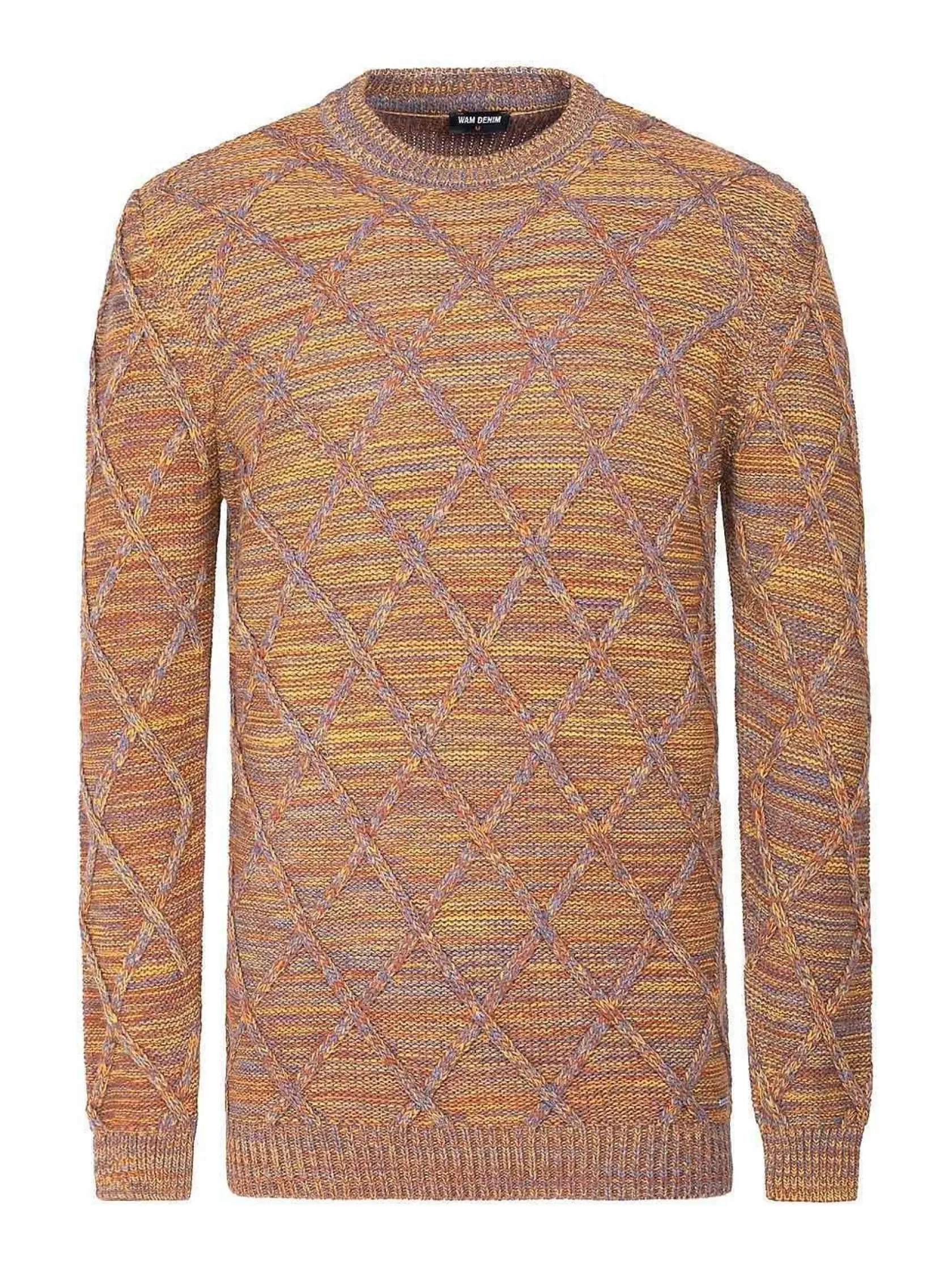 Wam Denim Truien|Truien 77520 Flinn Orange Yellow