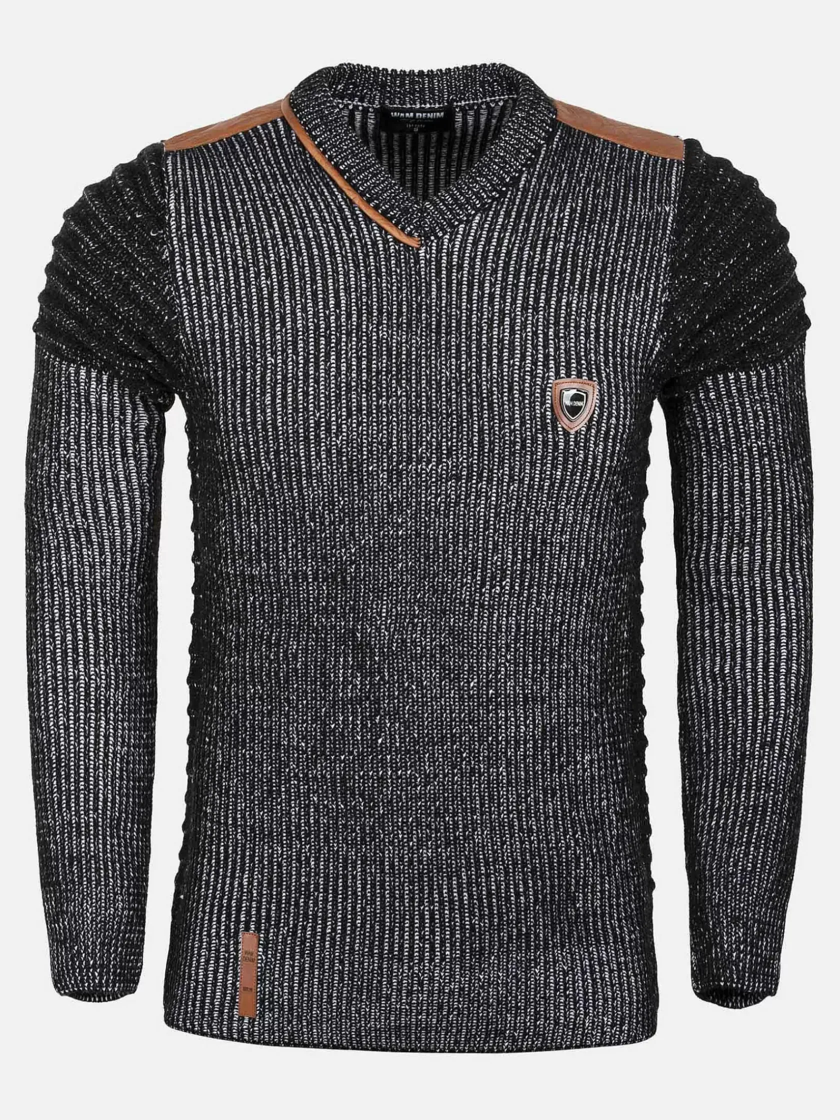 Wam Denim Truien|Trui 77515 Tulum Black White