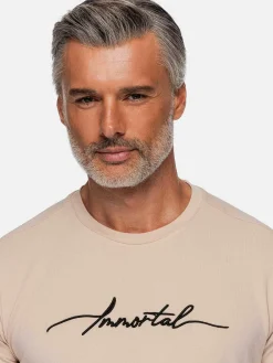 Wam Denim T-Shirts|T-Shirt 79529 Clemont Beige