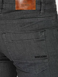 Wam Denim Jeans|Twilight Mini Check Slim Fit Anthracite Jeans