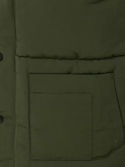 Wam Denim Bodywarmer|Velvet Crew Neck Green Bodywarmer