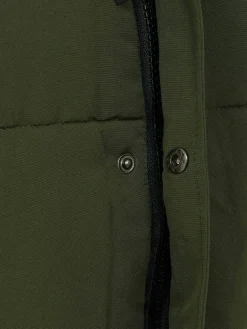 Wam Denim Bodywarmer|Velvet Crew Neck Green Bodywarmer