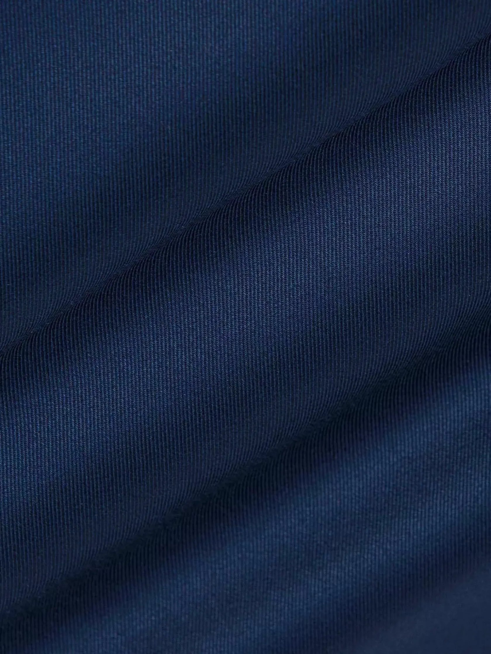 Wam Denim Overhemd Lange Mouwen|Vercelli Solid Navy Overhemd Lange Mouw