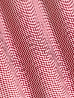 Wam Denim Overhemd Lange Mouwen|Vermilion Checkered Red Overhemd Lange Mouw