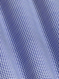 Wam Denim Overhemd Lange Mouwen|Vermilion Checkered Royal Blue Overhemd Lange Mouw