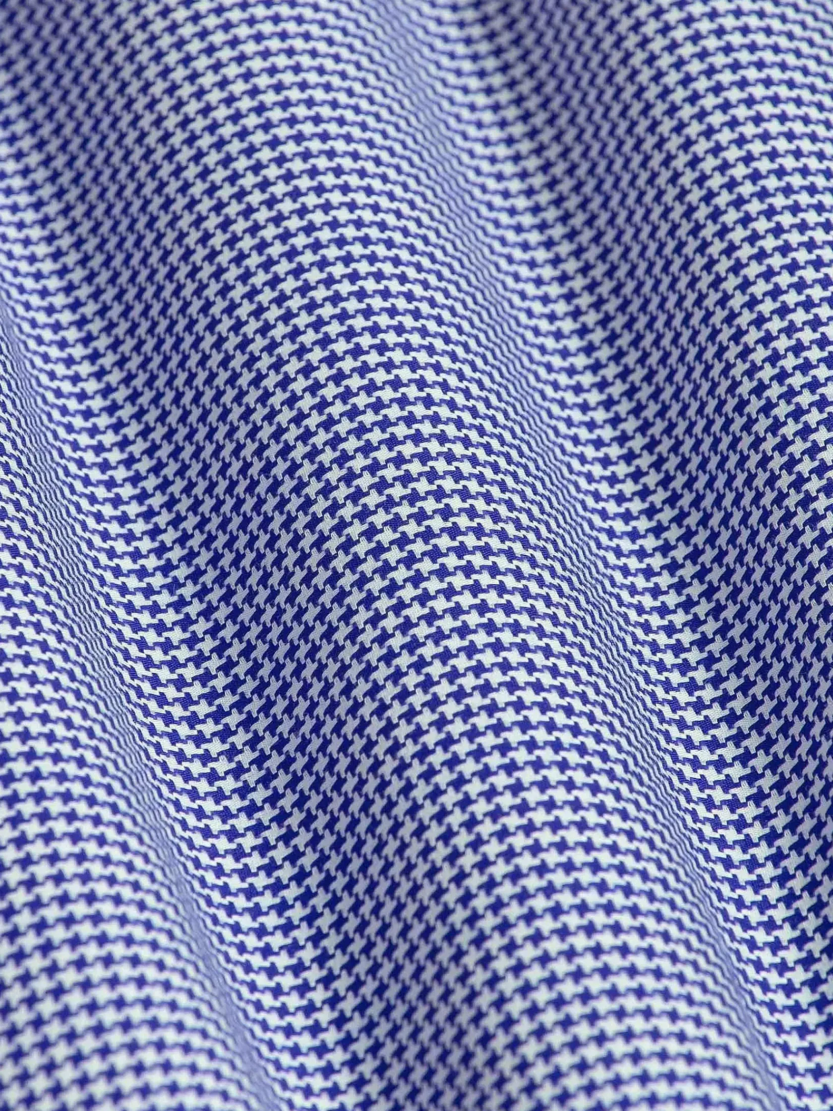 Wam Denim Overhemd Lange Mouwen|Vermilion Checkered Royal Blue Overhemd Lange Mouw