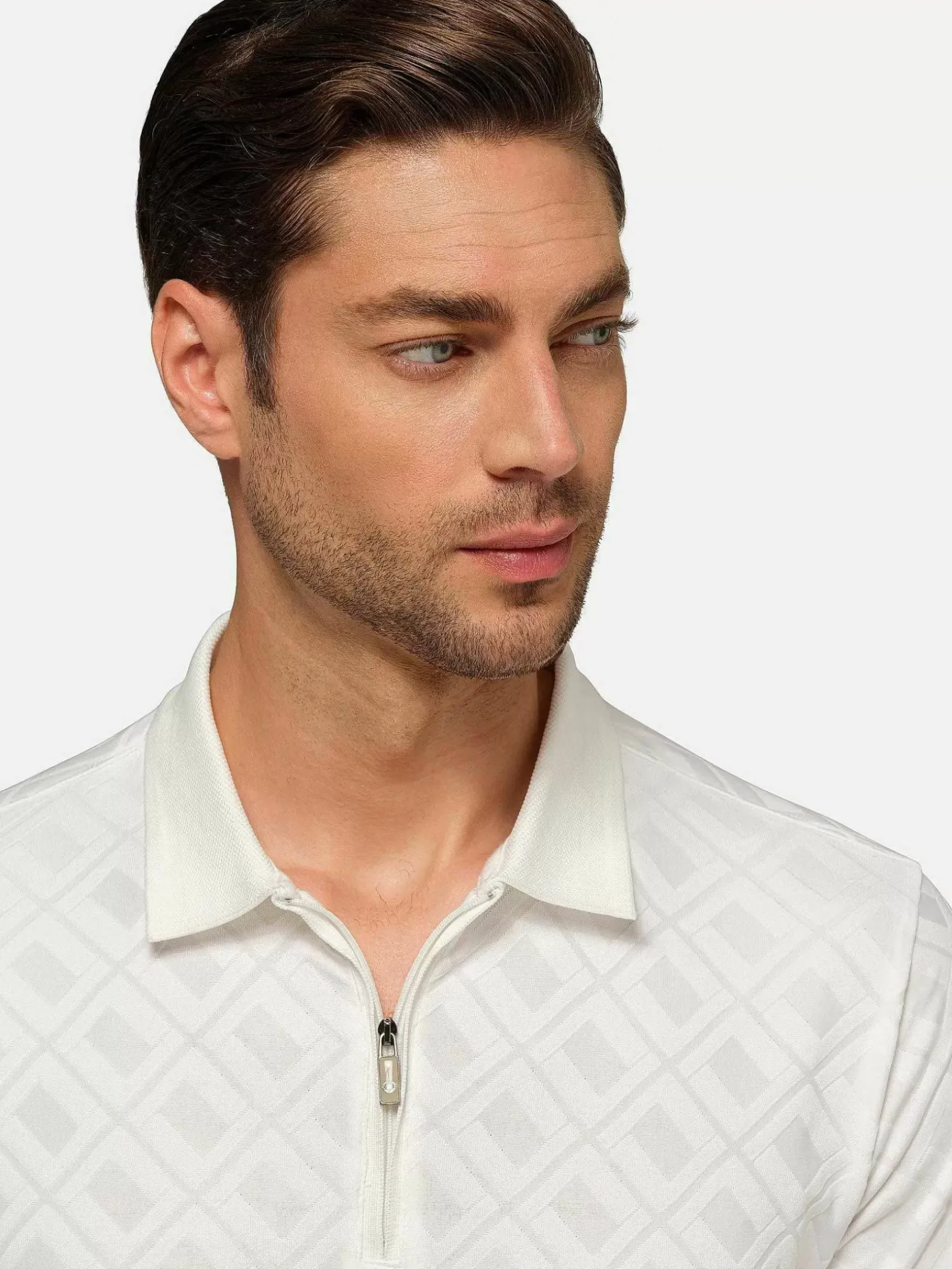 Wam Denim Polo'S|Vista Zipper White Polo