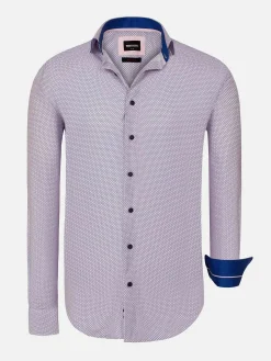 Wam Denim Overhemd Lange Mouwen|Waylon Regular Fit White Overhemd