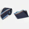 Wam Denim Stropdassen|William Powell Black Grey Stropdas