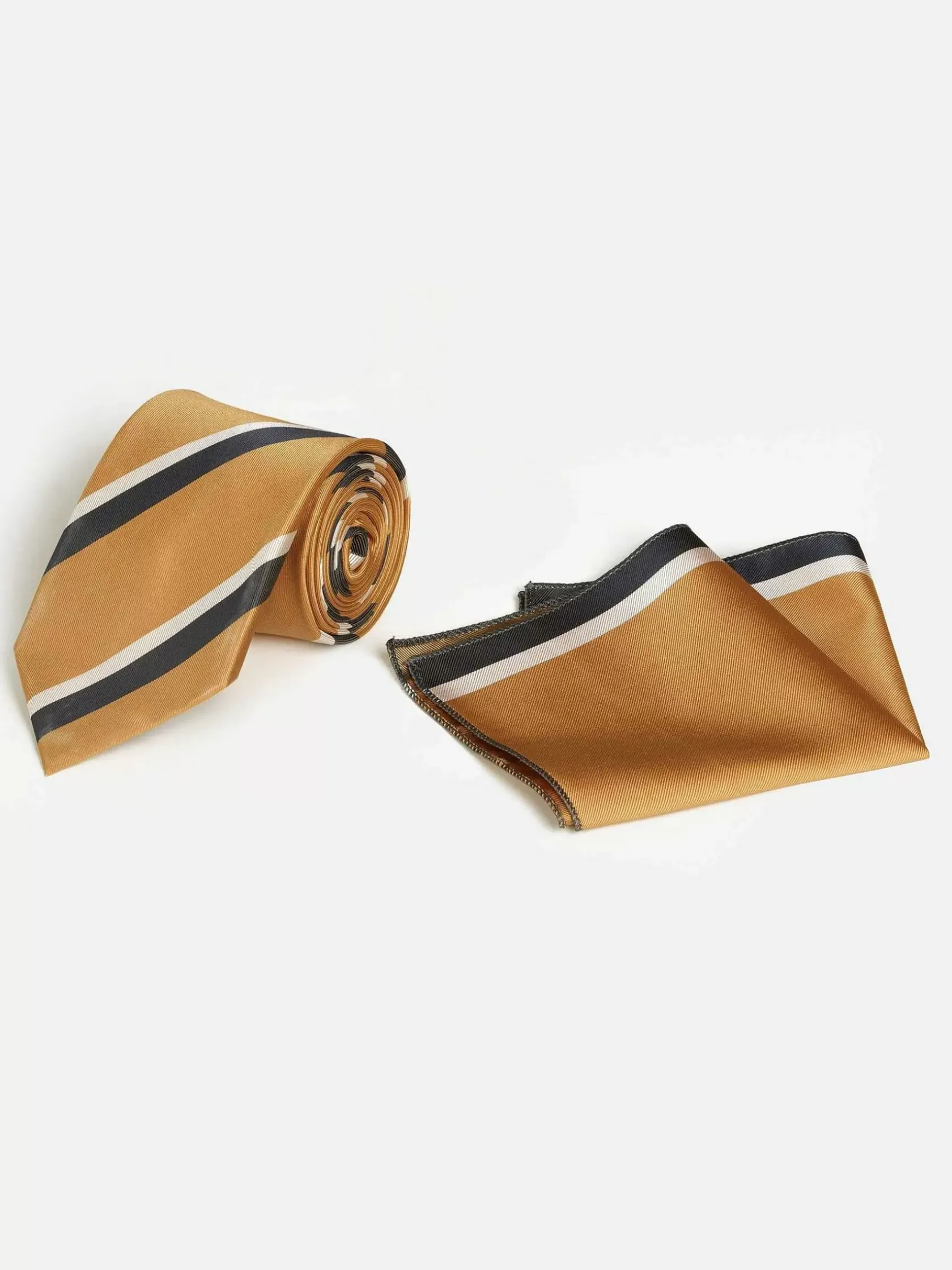 Wam Denim Stropdassen|William Powell Black Orange Stropdas