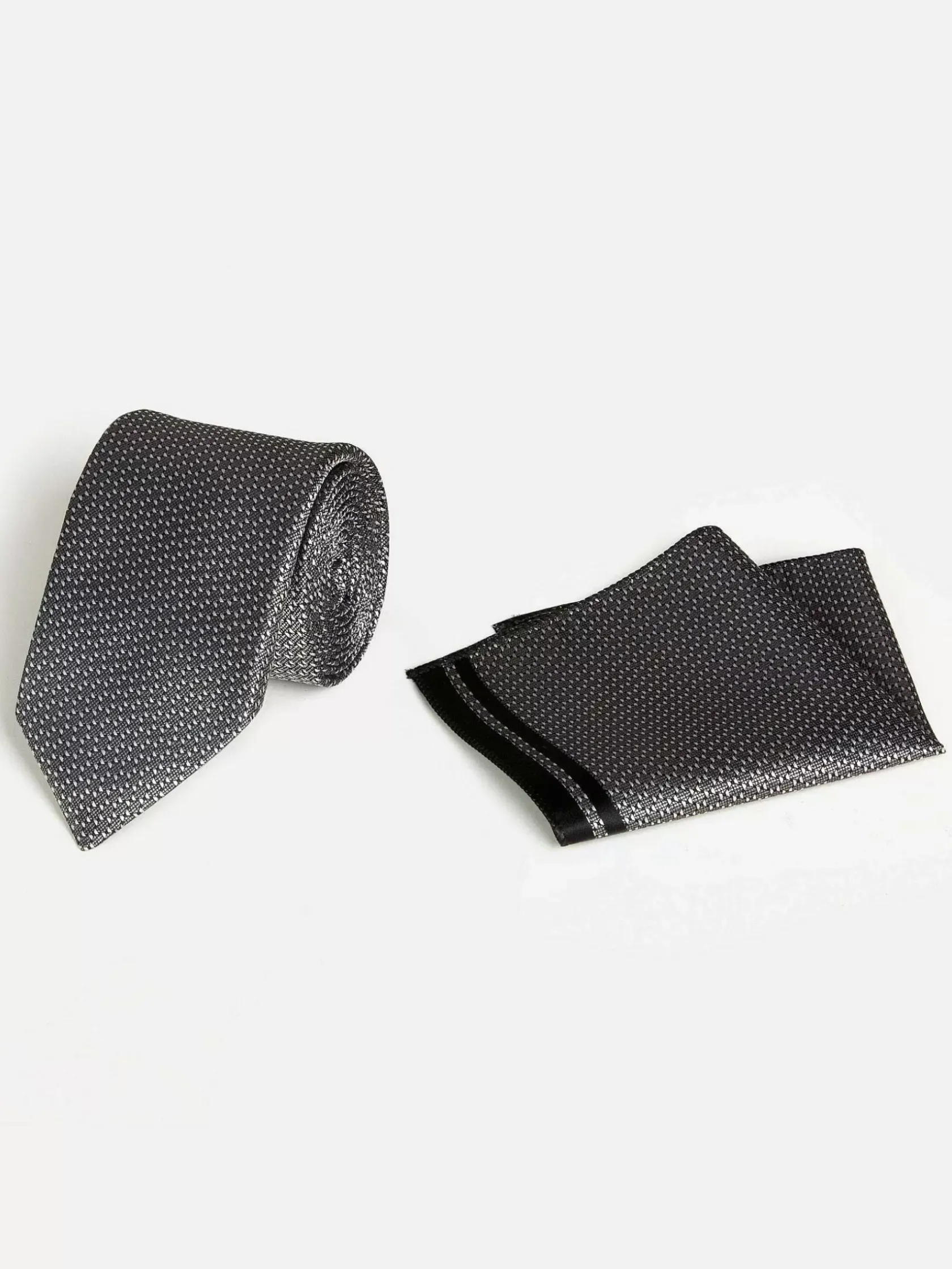 Wam Denim Stropdassen|William Powell Grey Stropdas