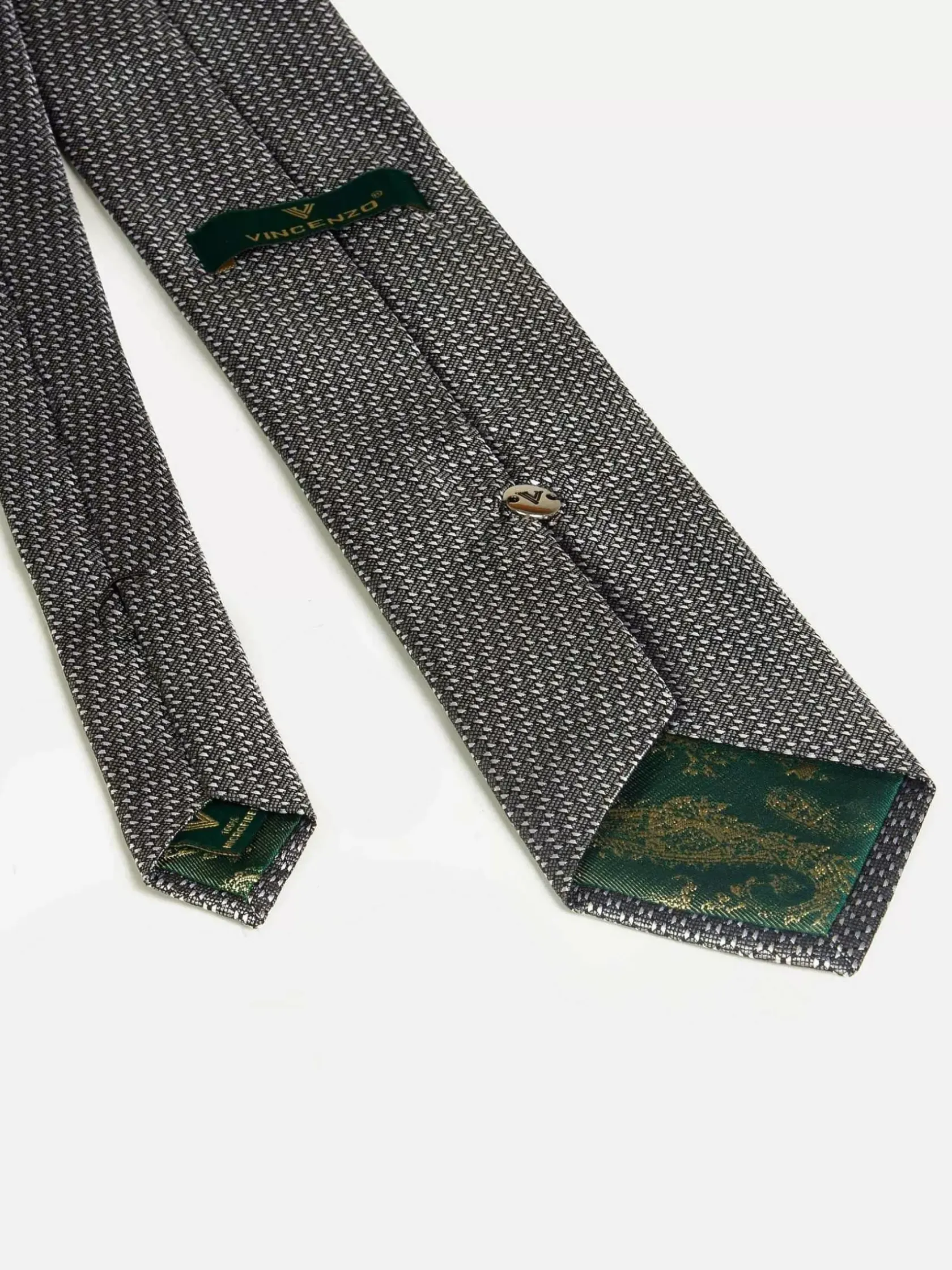 Wam Denim Stropdassen|William Powell Grey Stropdas