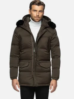 Wam Denim Winterjassen|Winterjassen 71273 Jilliam Khaki