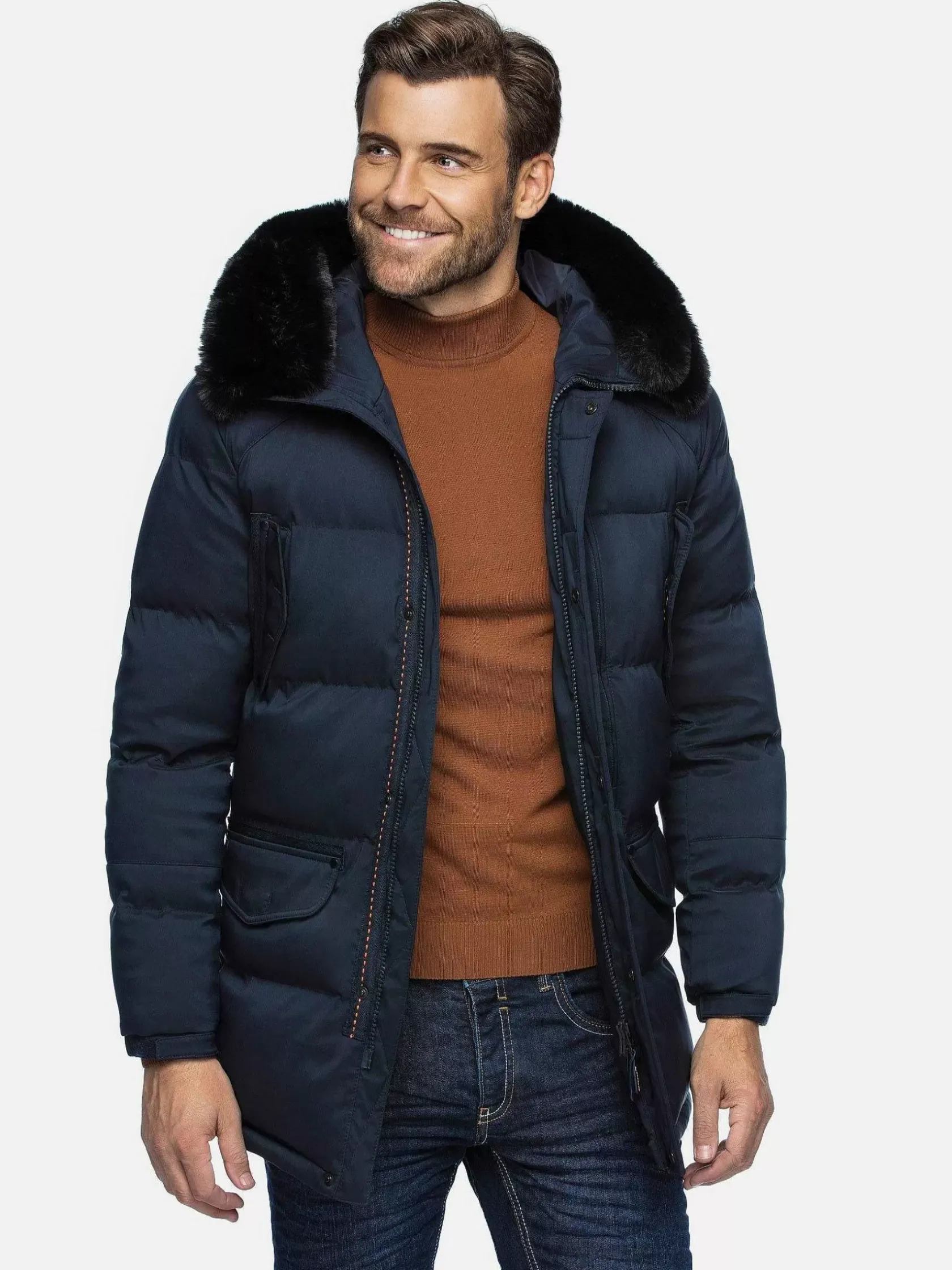 Wam Denim Winterjassen|Winterjassen 71273 Jilliam Navy