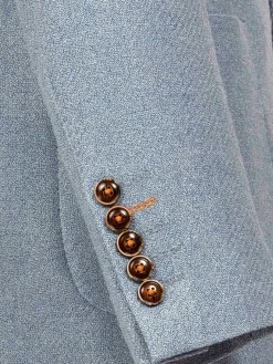 Wam Denim Colberts|Zeta Single Breasted Blue Colbert