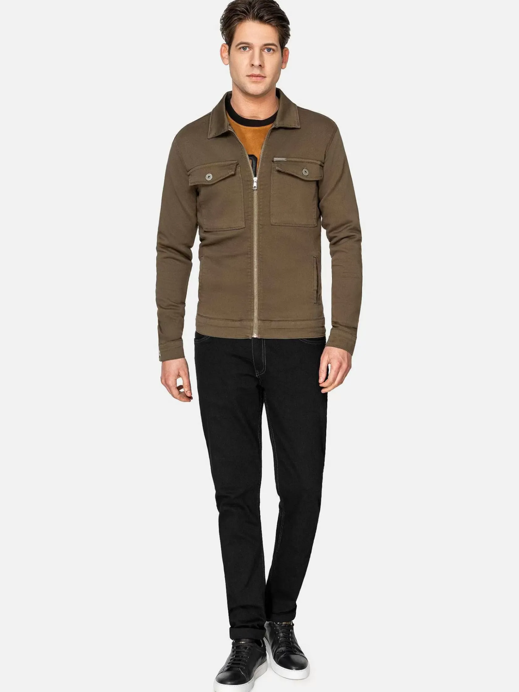 Wam Denim Zomerjassen|Zomer Jassen 82168 Curtice Khaki