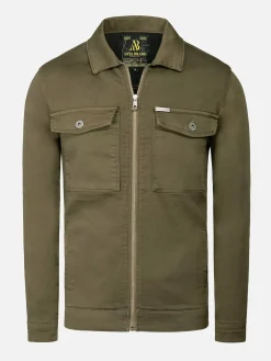 Wam Denim Zomerjassen|Zomer Jassen 82168 Curtice Khaki